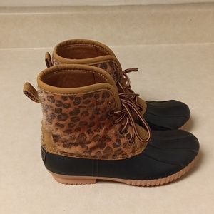 Girls Marley Lilly Leopard Boots